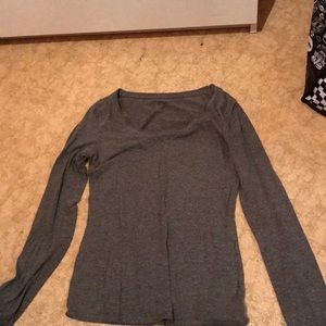 plain gray sleeping shirt